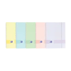 CARPETA 20 FUNDAS A4 ESPIRAL GOMA COLORES PASTEL OXFORD 400146212