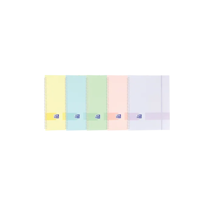 CARPETA 20 FUNDAS A4 ESPIRAL GOMA COLORES PASTEL OXFORD 400146212