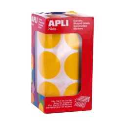 GOMET ROLLO CIRCULO GRANDE 33MM AMARILLO APLI 17865