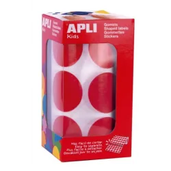 GOMET ROLLO CIRCULO GRANDE 33MM ROJO APLI 17863