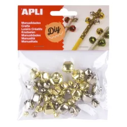 CASCABELES ORO Y PLATA 40U APLI 16833
