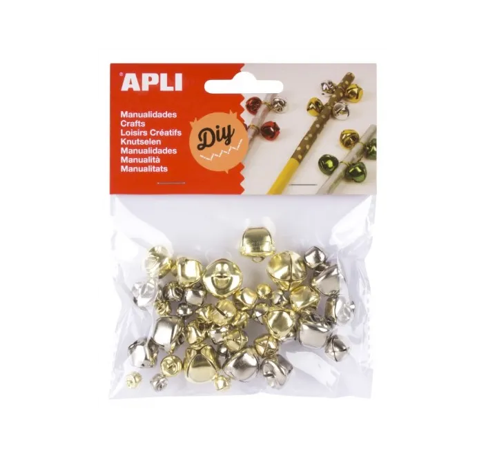 CASCABELES ORO Y PLATA 40U APLI 16833