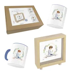 SET COMUNIÓN NIÑO ORLA. HUCHA-TAZA-CUBILETE ARGUVAL 48848