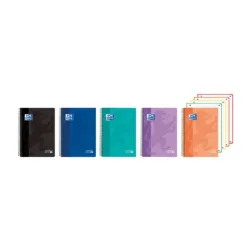 CUADERNO ESPIRAL A5 5X5 120H 90G MICROPERFORADO PP OXFORD 400196863