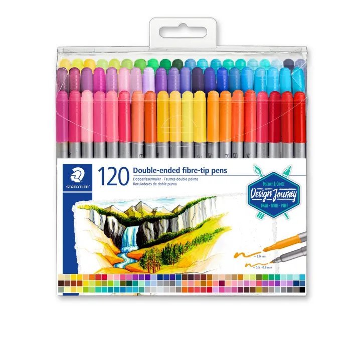 ROTULADOR FIBRA DESIGN JOURNEY DOBLE PUNTA 120U STAEDTLER 3200 TB120