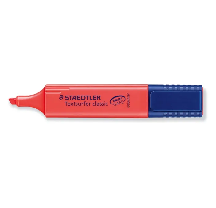 MARCADOR FLUORESCENTE ROJO TEXTSURFER STAEDTLER 364-2