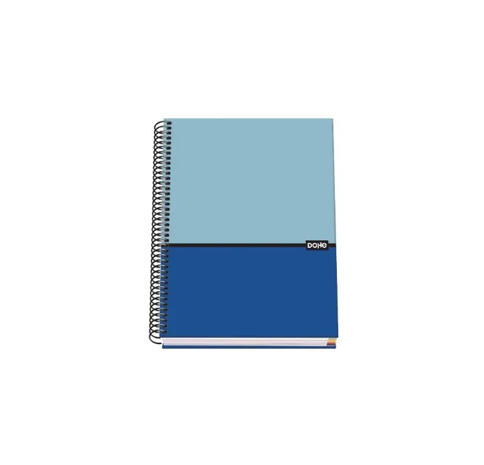CUADERNO A5 5X5 100H 90GR AZUL DUO DOHE 51500