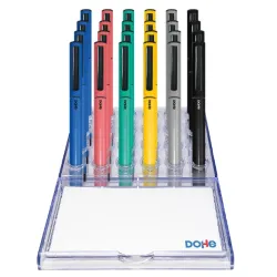 BOLIGRAFO GEL AZUL METALICO ELIPSE COLORES SURTIDOS DOHE