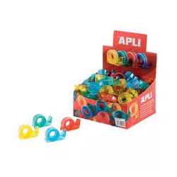 CINTA ADHESIVA ESTRECHA 15MMX10M DISPENSADOR APLI 12082