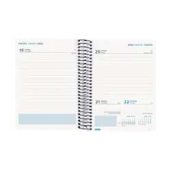 AGENDA ESCOLAR 25/26 1/8 DIA PAGINA SEC NEGRO FINOCAM 634264026