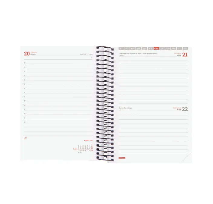 AGENDA ESCOLAR 25/26 E8 DIA PAGINA ESPIR AZUL FINOCAM 633361526