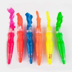 TEMPERA BOTE PINCEL COLORES NEON 6U 13ML APLI 19418