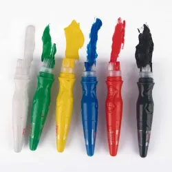 TEMPERA BOTE PINCEL COLORES BASICOS 6U 13ML APLI 19415