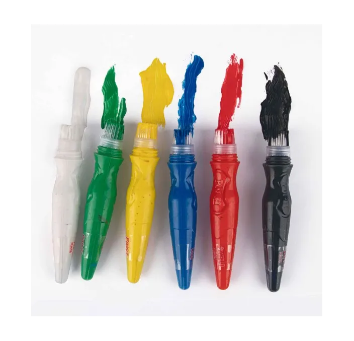TEMPERA BOTE PINCEL COLORES BASICOS 6U 13ML APLI 19415