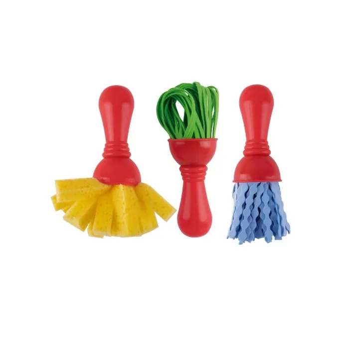 PINCELES MAXI GOMA EVA Y ESPONJA 3U APLI 19414