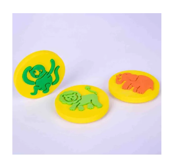 SELLOS DE GOMA EVA ANIMALES 3U APLI 15136