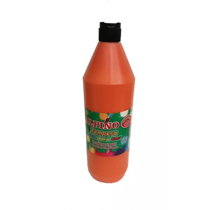 TEMPERA LIQUIDA 1000ML NARANJA LAVABLE ALPINO DM000186