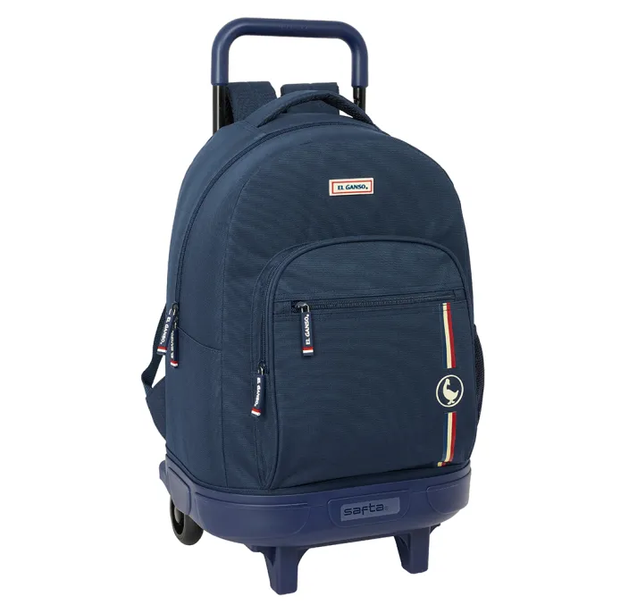 MOCHILA GDE. C/RUEDAS COMPACT EXTRAIBLE EL GANSO "ECLIPSE" SAFTA 612509918