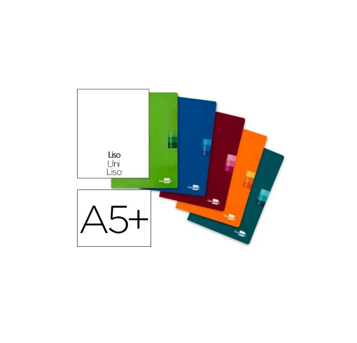 CUADERNO GRAPA 4º LISO 48H 90GRS TAPA CARTON SCRIPTUS LIDERPAPEL LB32 52199