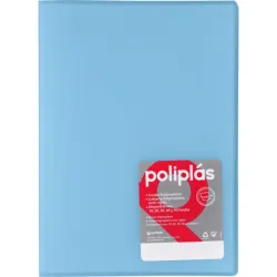CARPETA 50 FUNDAS Fº AZUL CLARO POLIPLAS GRAFOPLAS 01461291
