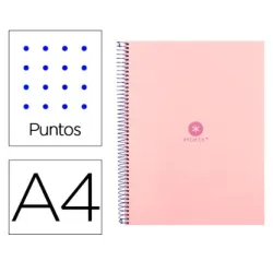 CUADERNO ESPIRAL A4 MICRO ANTARTIK DOTS 80H 90GR LIDERPAPEL SURTIDO 1665..