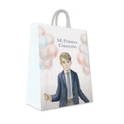 BOLSA REGALO MEDIANA COMUNION NIÑO GLOBOS ARGUVAL 48795