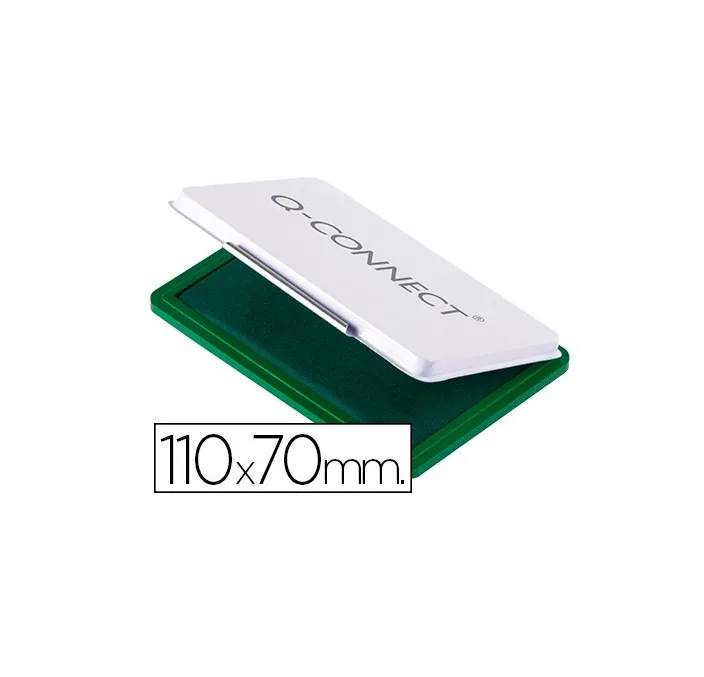 ALMOHADILLA TAMPON 110X70CMS Nº2 VERDE Q-CONNECT KF25210 150748