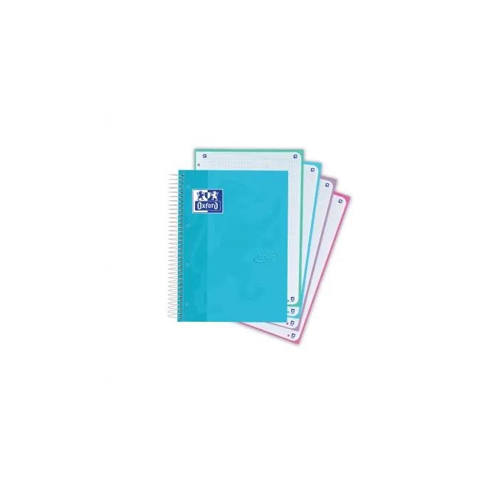 CUADERNO ESPIRAL A5 5X5 120H 90G MICROPER. TDURA PASTEL OXFORD 400133561