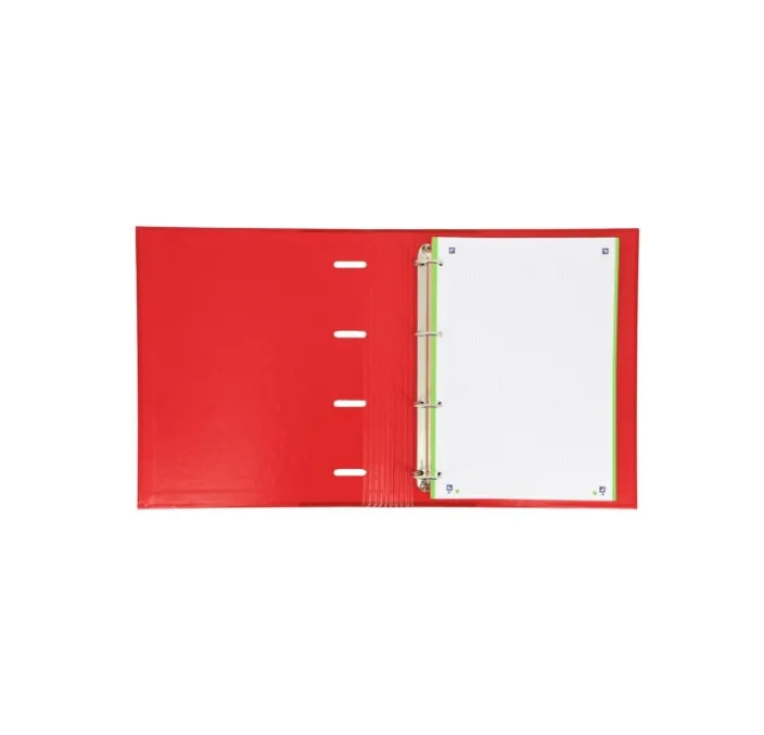 CARPETA CLASIFICADOR 4 ANILLA A4+RECAMBIO EUROPEAN ROJO OXFORD 400109186
