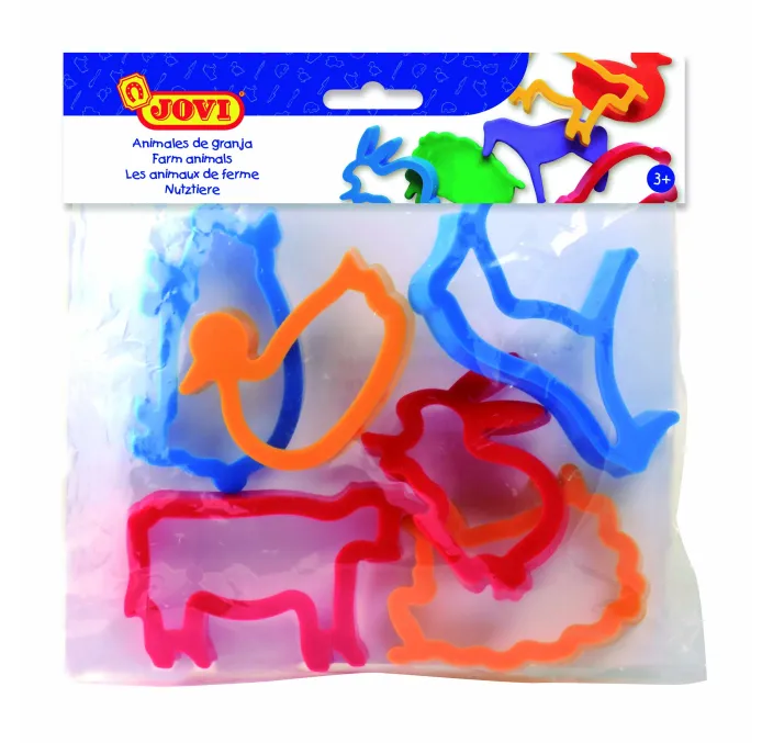 MOLDES ANIMALES DE GRANJA SET 6 UDS JOVI 7G 02925