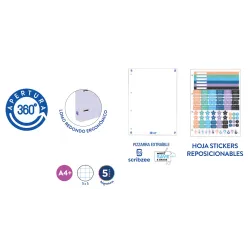 CARPEBLOCK 4 ANILLAS C/RECAMBIO POLIFOAM EBIND CUTE OXFORD 400205896