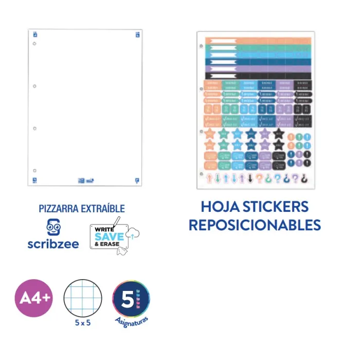 CARPEBLOCK 4 ANILLAS C/RECAMBIO TEXTRA DREAM HOLO OXFORD 400206045