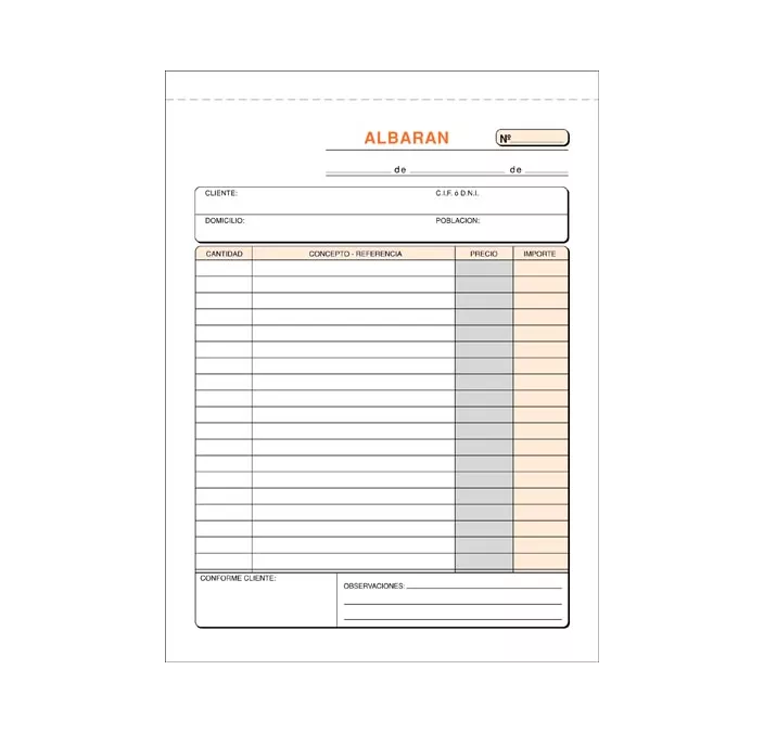 TALONARIO ALBARANES 4º NATURAL 50H ORIGINAL+2COPIAS LOAN T-122