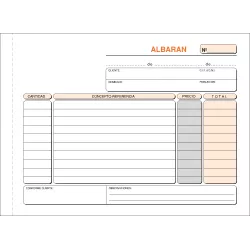 TALONARIO ALBARANES 4º APAISADO 50H ORIGINAL+COPIA LOAN T-119 421196