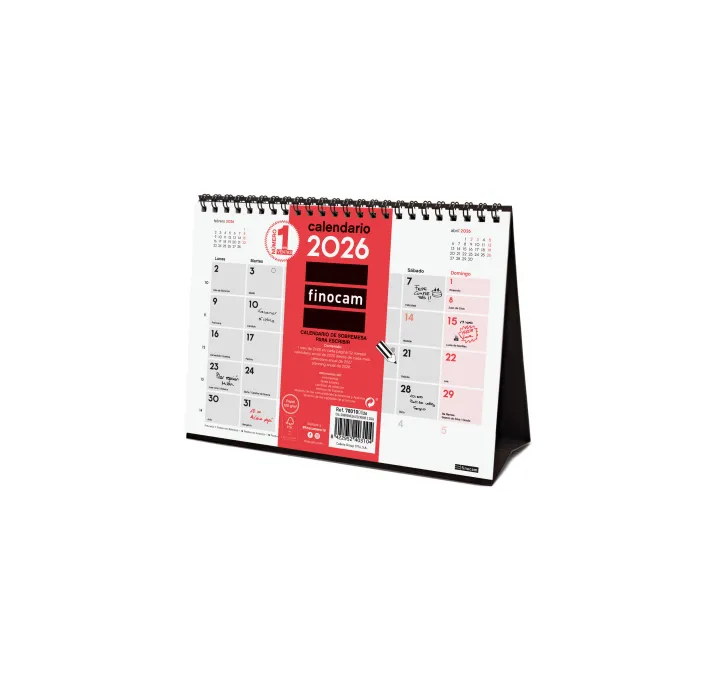 CALENDARIO SOBREMESA 2026 21X15 S ESCRIBIR FINOCAM 780100026
