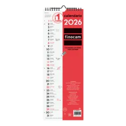 CALENDARIO PARED 2026 15.5X43 LARGO ESCRIBIR FINOCAM 780180026