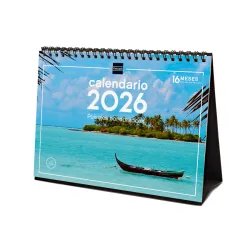 CALENDARIO SOBREMESA ESCRIBIR 2026 P.PARADISIACOS FINOCAM 780324026