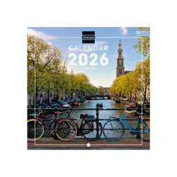 CALENDARIO PARED 2026 18X18 AMSTERDAM FINOCAM 781235826