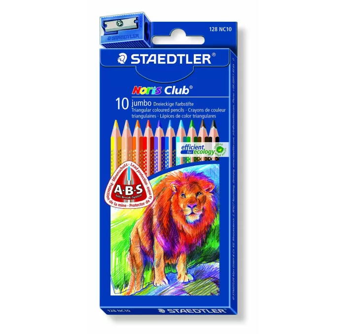 PINTURA MADERA JUMBO NORIS CLUB C.10 STAEDTLER 128 NC10