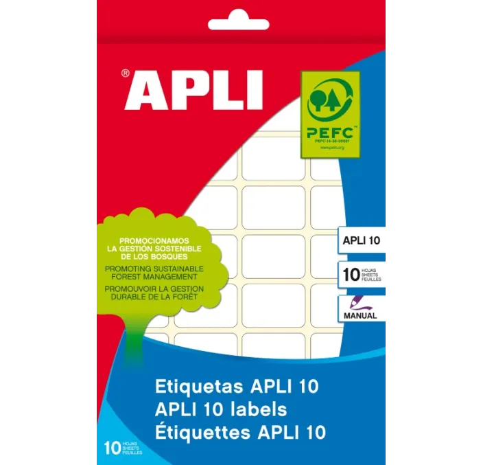 ETIQUETA OFICINA APLI10 19MMX40MM 10H 200U APLI 01641