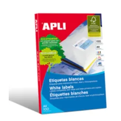 ETIQUETA POLIV. A4 100H 70MMX35MM 2400U C/R/B APLI 01272