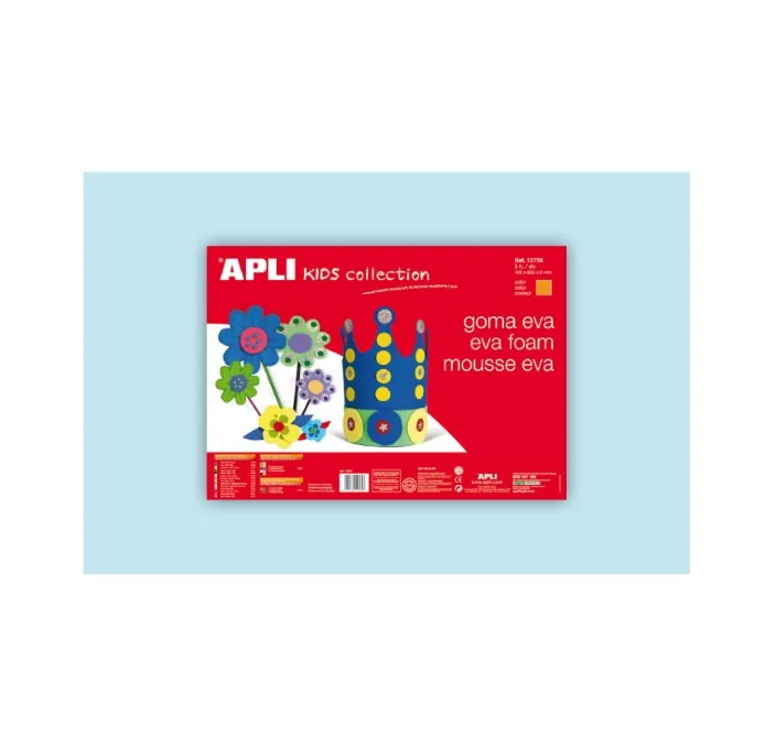 GOMA EVA AZUL CLARO 40X60 ESPESOR 2MM APLI 12764 12779