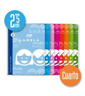 Cuaderno espiral 4º 2,5mm 40h 70g lamela 07002 - 07002