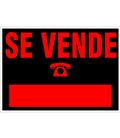 Cartel se vende 700x500mm negro/rojo 6160 - 131752