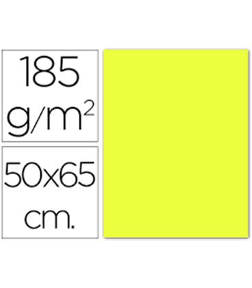 Cartulina 50x65cms 25h 185grs amarillo limon guarro 200040220 - 200040220