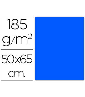 Cartulina 50x65cms 25h 185grs azul mar guarro 200040234