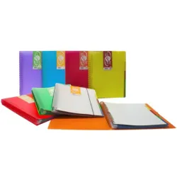 CARPETA 20 FUNDAS REMOVIBLES CON GOMA Y ESPIRAL IN&OUT VERDE GRAFOPLAS 3942