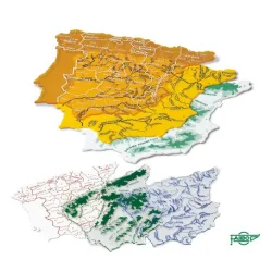 REGLA PLANTILLA MAPA ESPAÑA 3UDS GRANDE FAIBO 250G