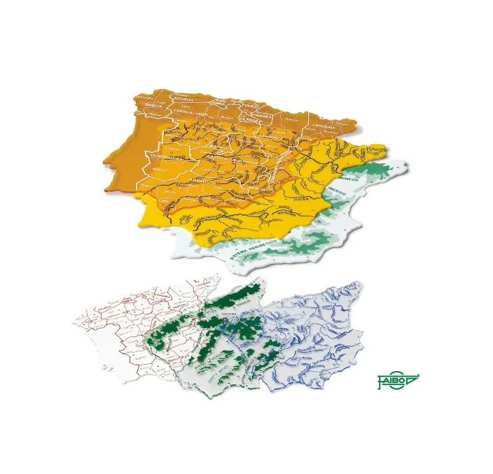 REGLA PLANTILLA MAPA ESPAÑA 3UDS GRANDE FAIBO 250G