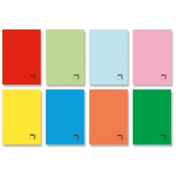 CUADERNO GRAPA Fº 4X4 50H 70GRS TAPA COLOR PACSA 20060